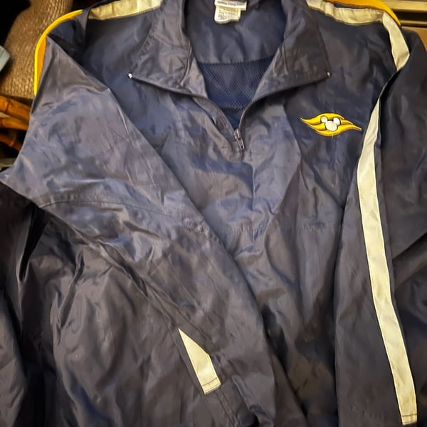Disney Cruise Line Disney Dream 1/4 Zip Windbreaker Jacket Size XL/XXL