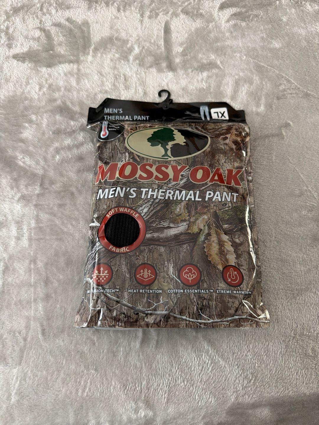 Mossy Oak Men's Thermal Pant Waffle Knit Base Layer XL Black 1