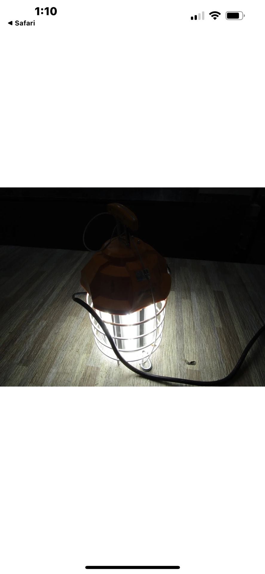 Topaz 100W LED Portable Temporary Construction Work Light 11000 Lumens 5000K 9