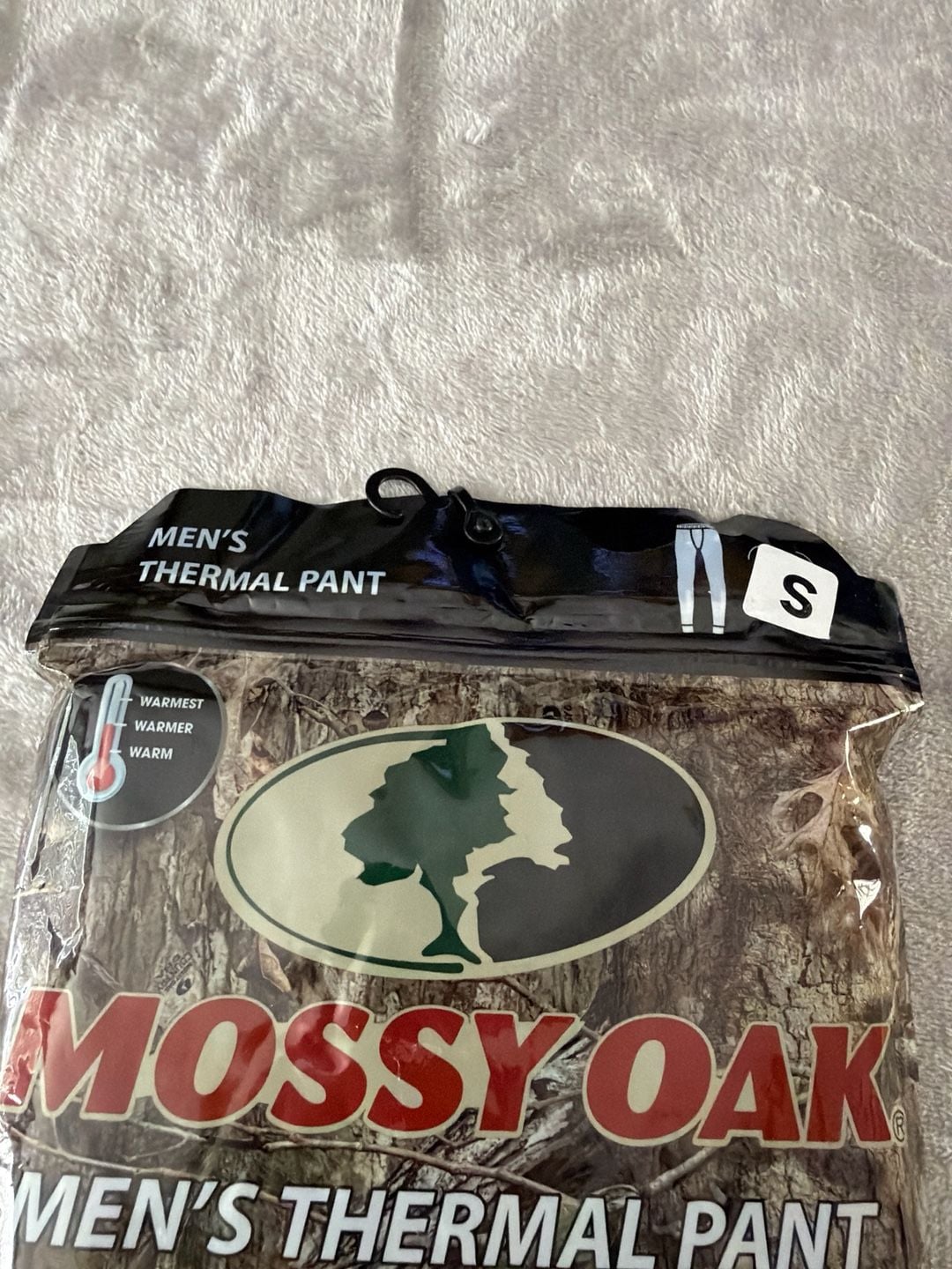 Mossy Oak Men's Thermal Pant Cotton Blend Soft Waffle Fabric Black Size Small 3