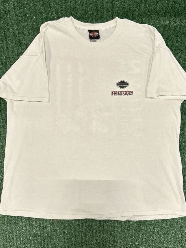 Vintage Harley-Davidson T-Town Tuscaloosa Alabama Freedom 2XL White T-Shirt 2