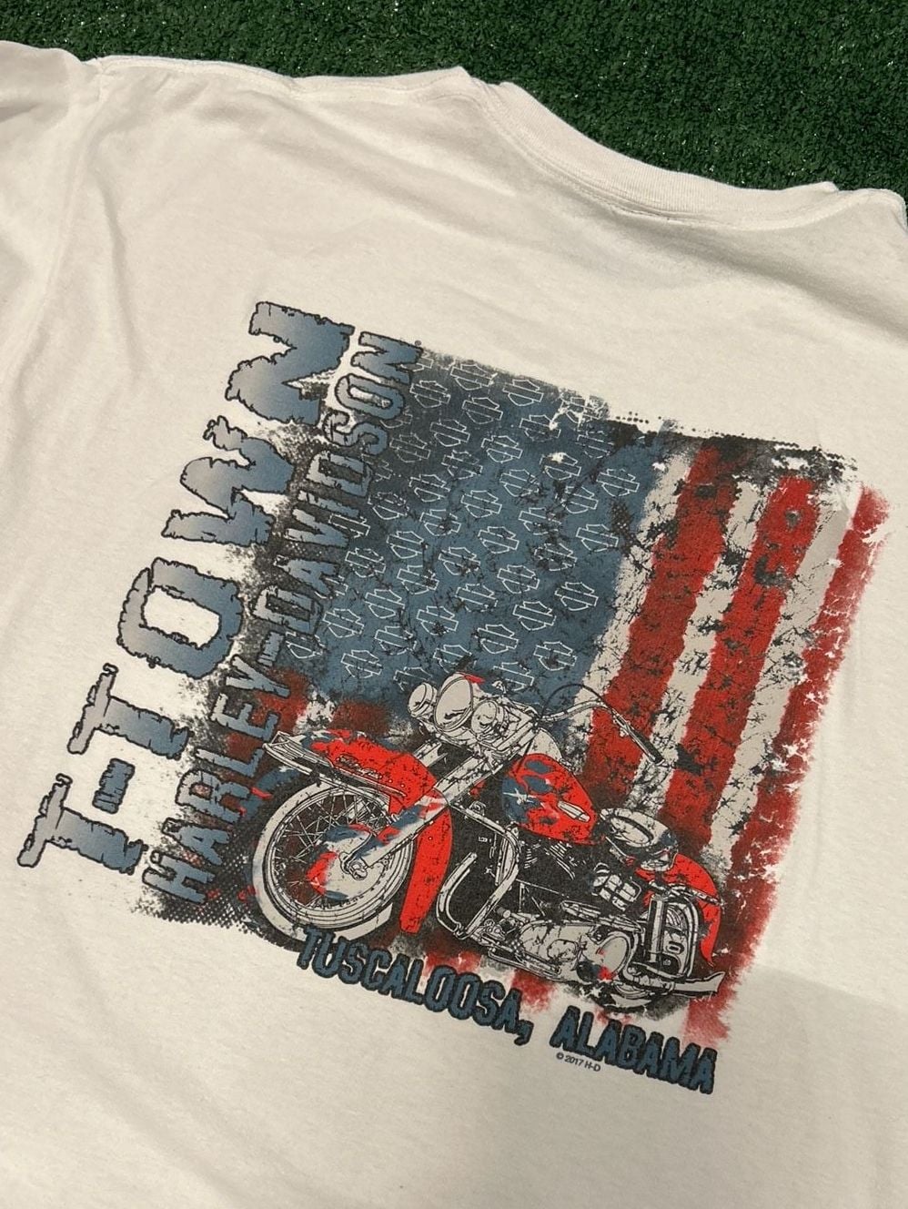 Vintage Harley-Davidson T-Town Tuscaloosa Alabama Freedom 2XL White T-Shirt 5