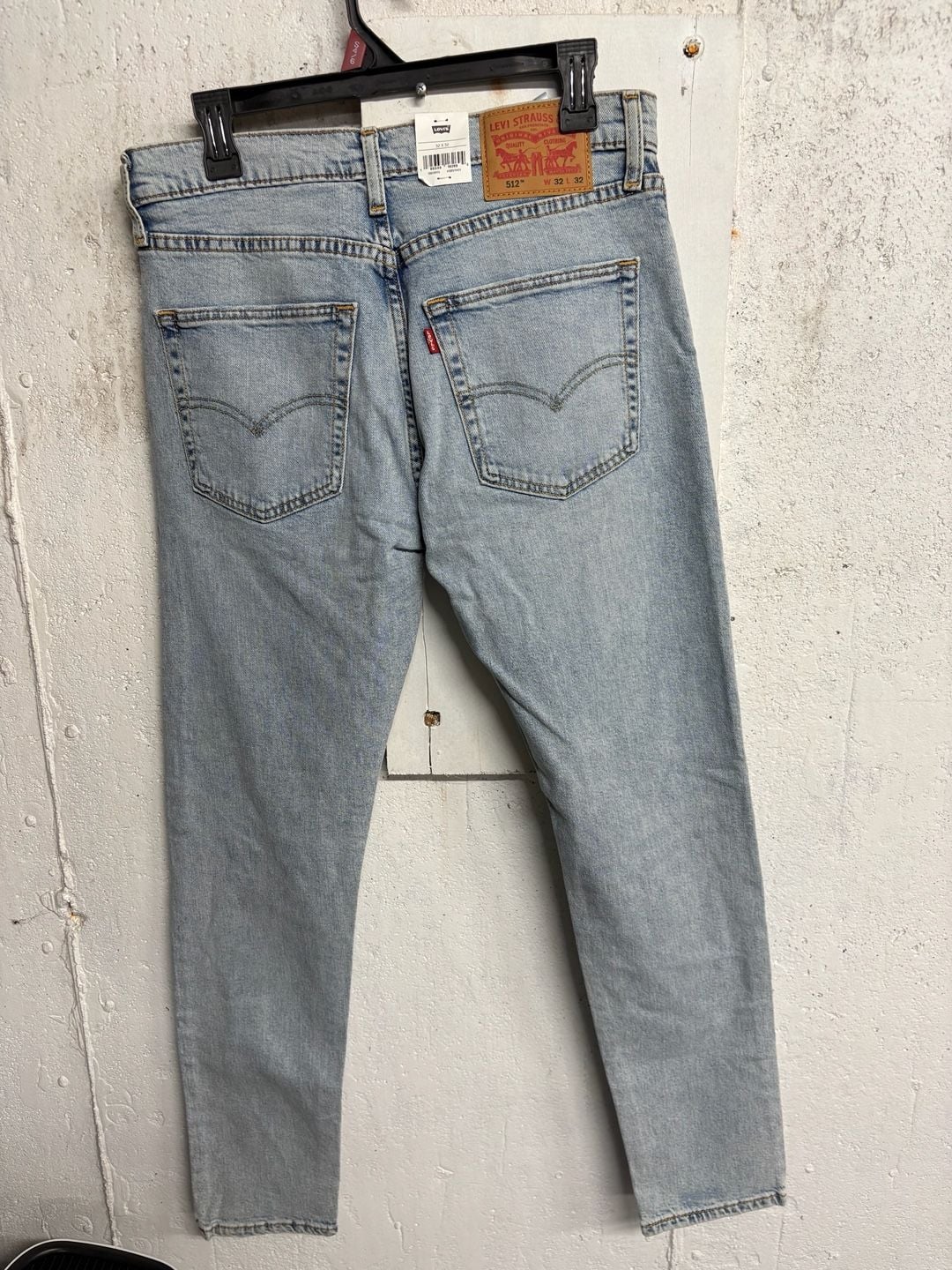 Levi's 512 Slim Taper Flex Distressed Light Wash 32x32 NWT 3