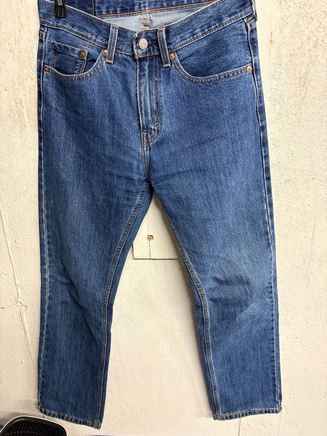 Levi's 505 Regular Fit Straight Leg Jeans W31 L32 Medium Wash Big E 3