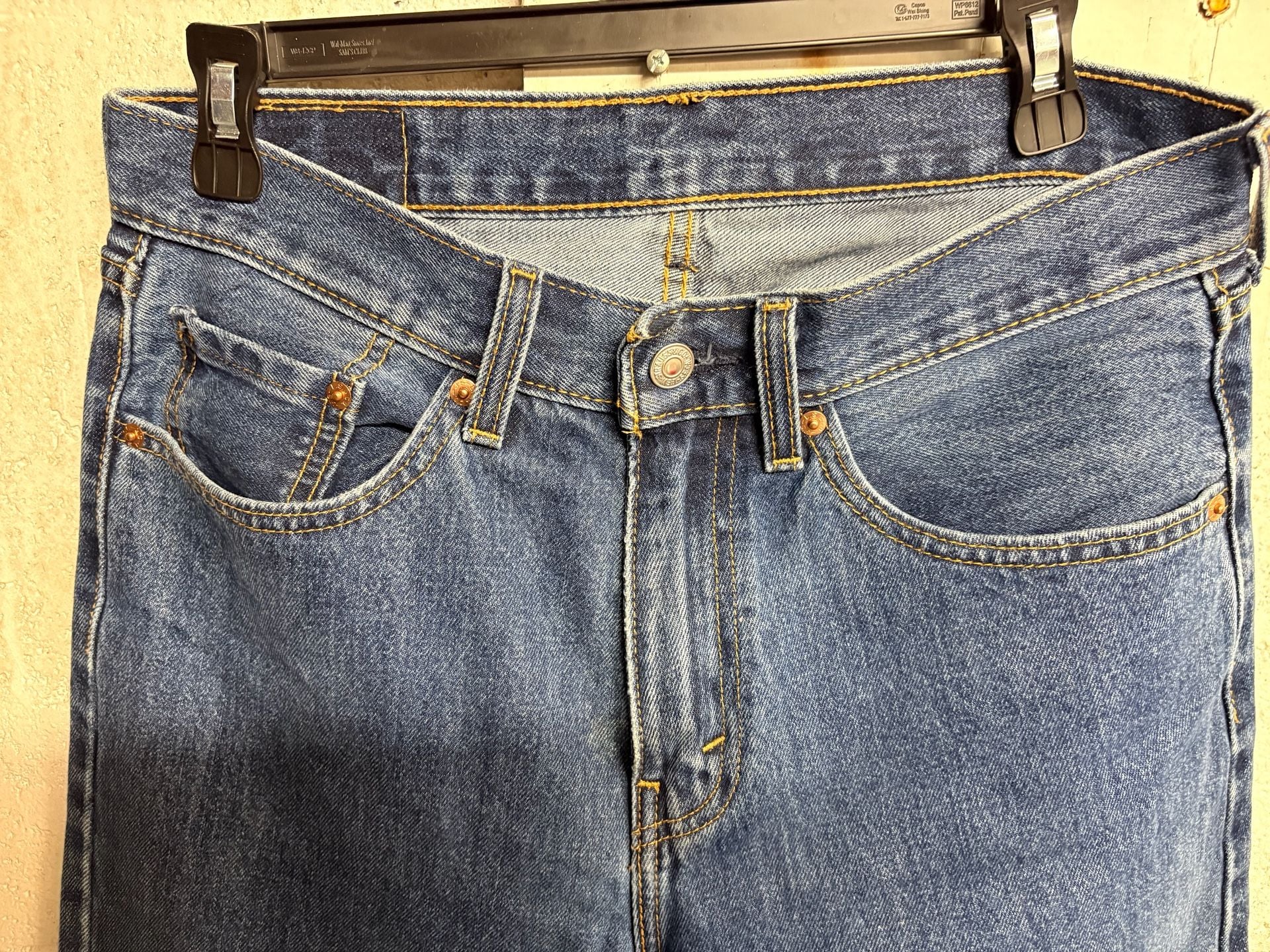 Levi's 505 Regular Fit Straight Leg Jeans W31 L32 Medium Wash Big E 4