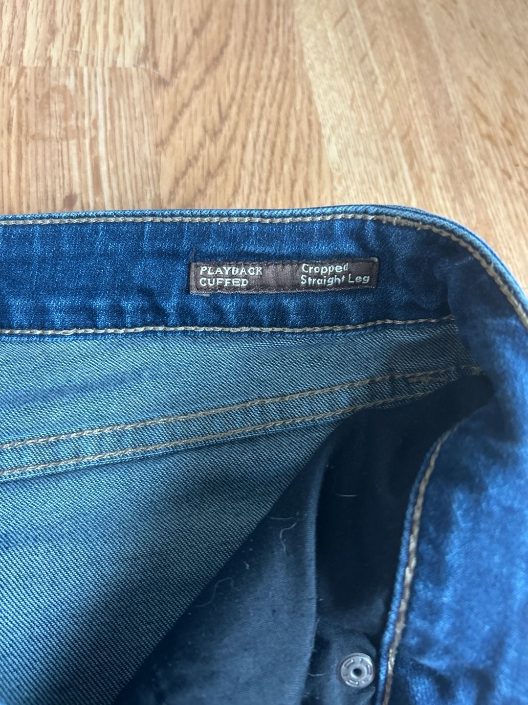 Dear John Playback Cuffed Cropped Straight Leg Jeans Size 28 7