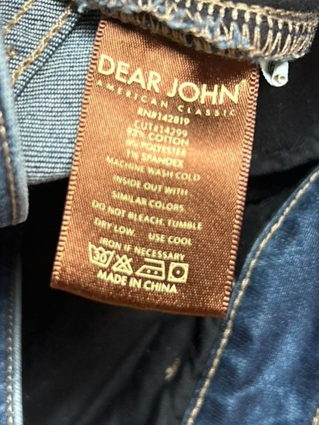 Dear John Playback Cuffed Cropped Straight Leg Jeans Size 28 8