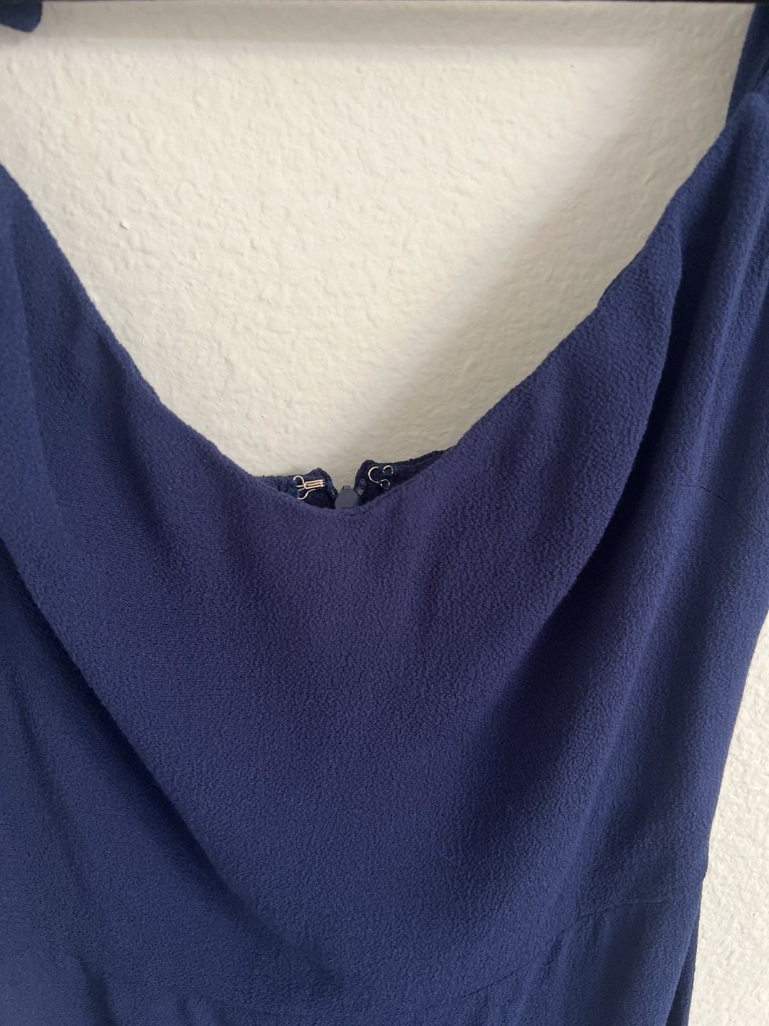 Reformation Ives Mini Dress in Navy Blue Tie Shoulder Cocktail Dress 6