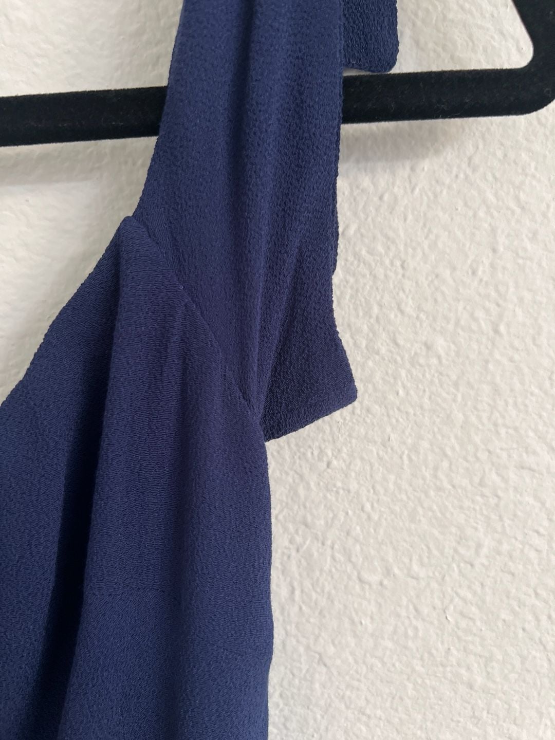 Reformation Ives Mini Dress in Navy Blue Tie Shoulder Cocktail Dress 8