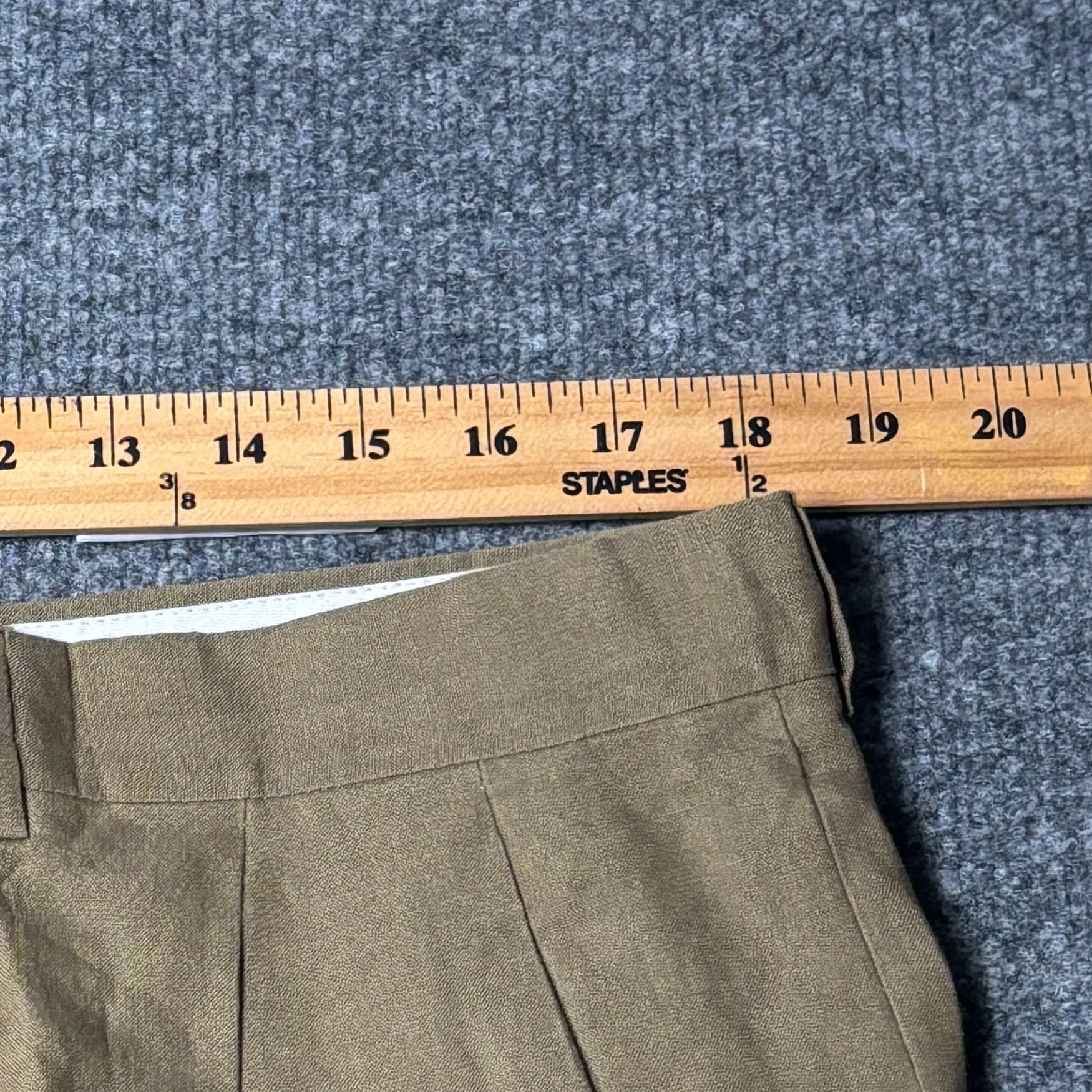 Vintage Beau Brummel 2-Piece Suit Mens 44L 36x34 Linen Beige Pleated Italy 15
