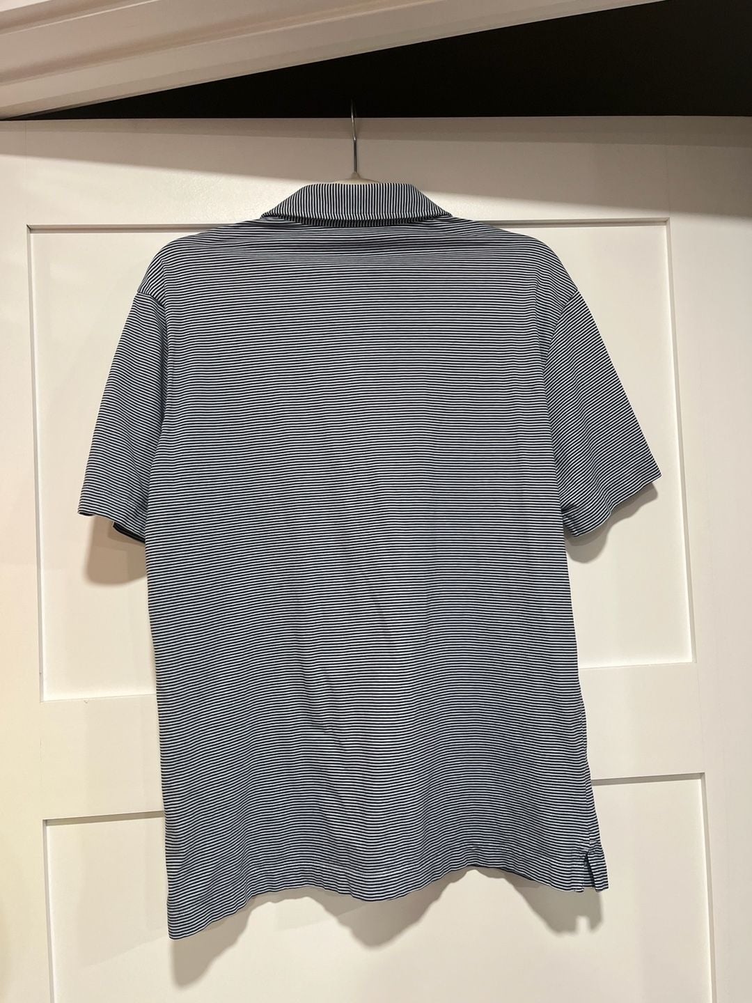 Patagonia Men's 100% Organic Cotton Striped Squeaky Clean Polo Shirt Size Medium 8