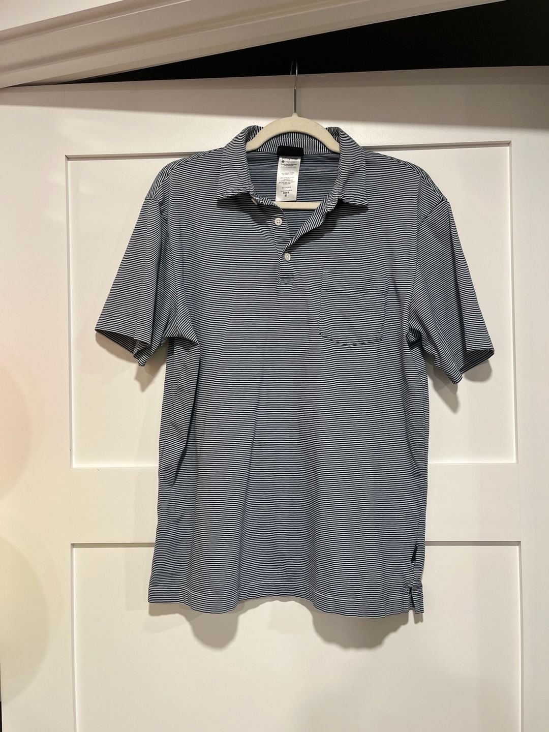 Patagonia Men's 100% Organic Cotton Striped Squeaky Clean Polo Shirt Size Medium 2