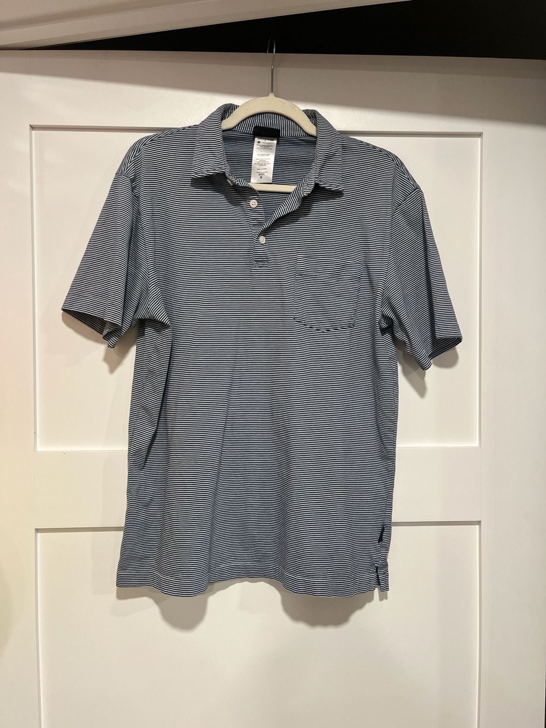 Patagonia Men's 100% Organic Cotton Striped Squeaky Clean Polo Shirt Size Medium 3