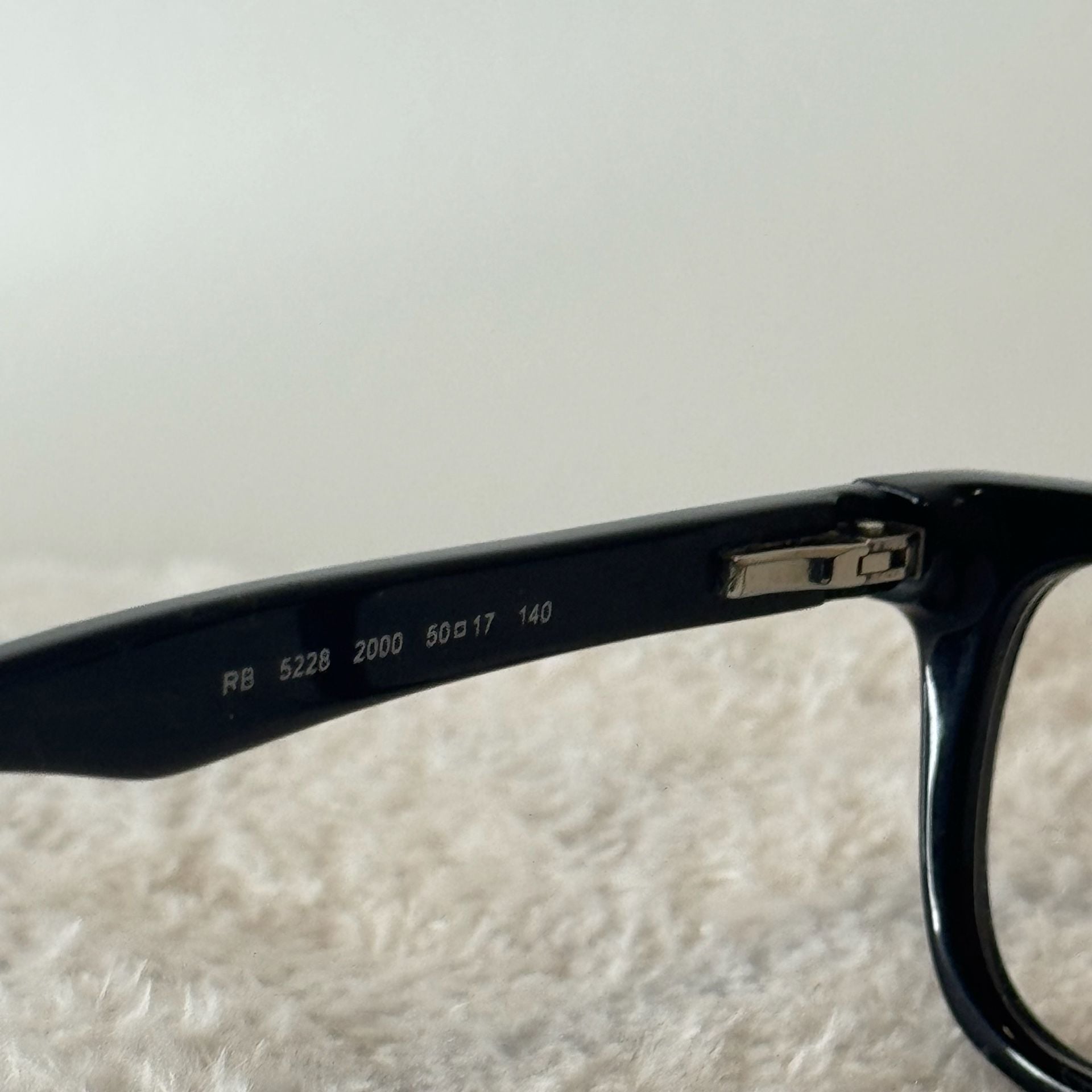 Ray-Ban RB 5228 2000 50-17-140 Polished Black Eyeglasses 7