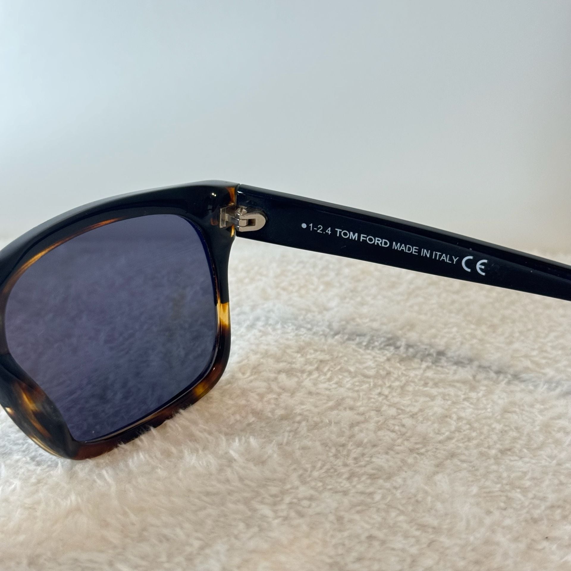 Tom Ford Barbara TF376 05D Black/Havana Polarized Rectangular Sunglasses 5