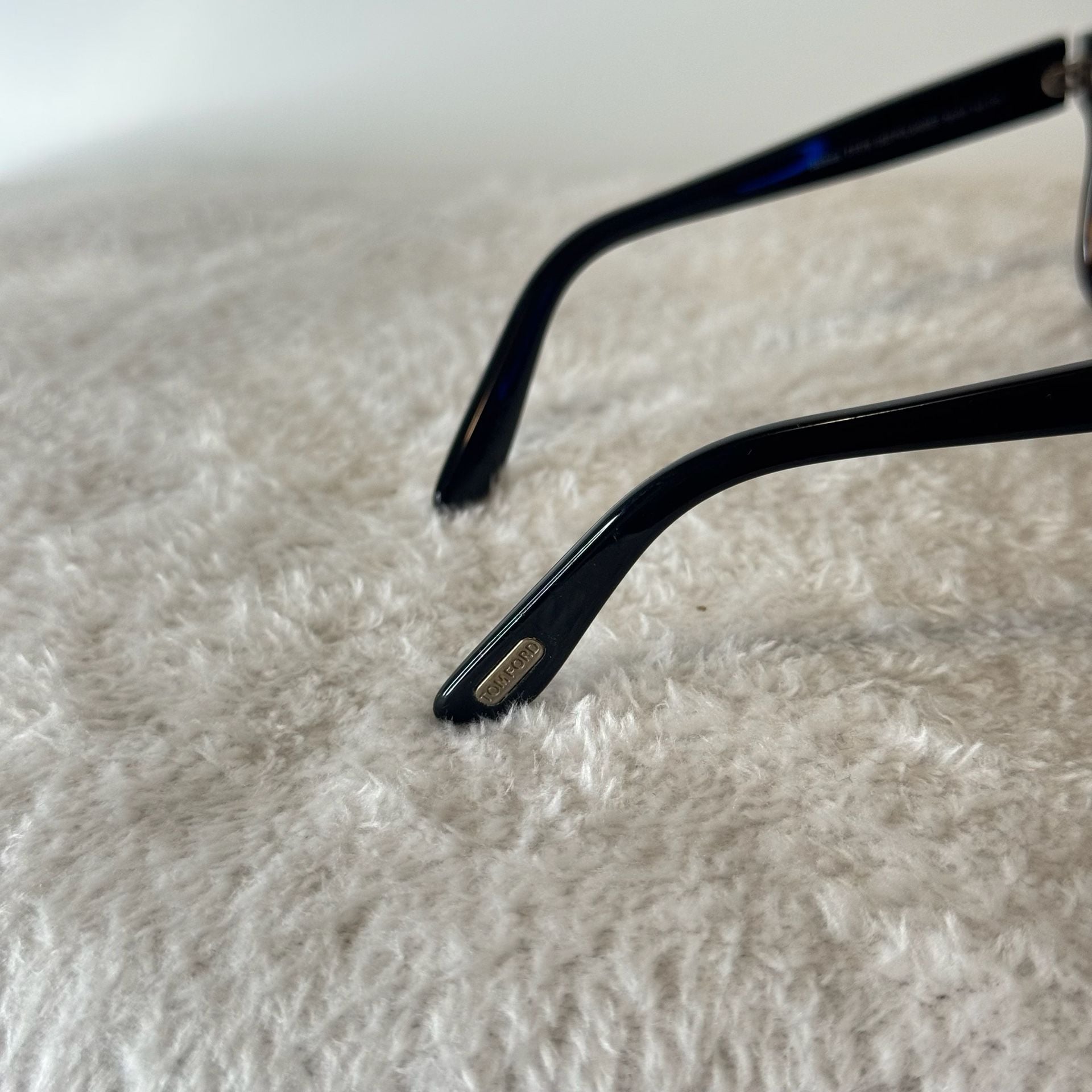 Tom Ford Barbara TF376 05D Black/Havana Polarized Rectangular Sunglasses 7