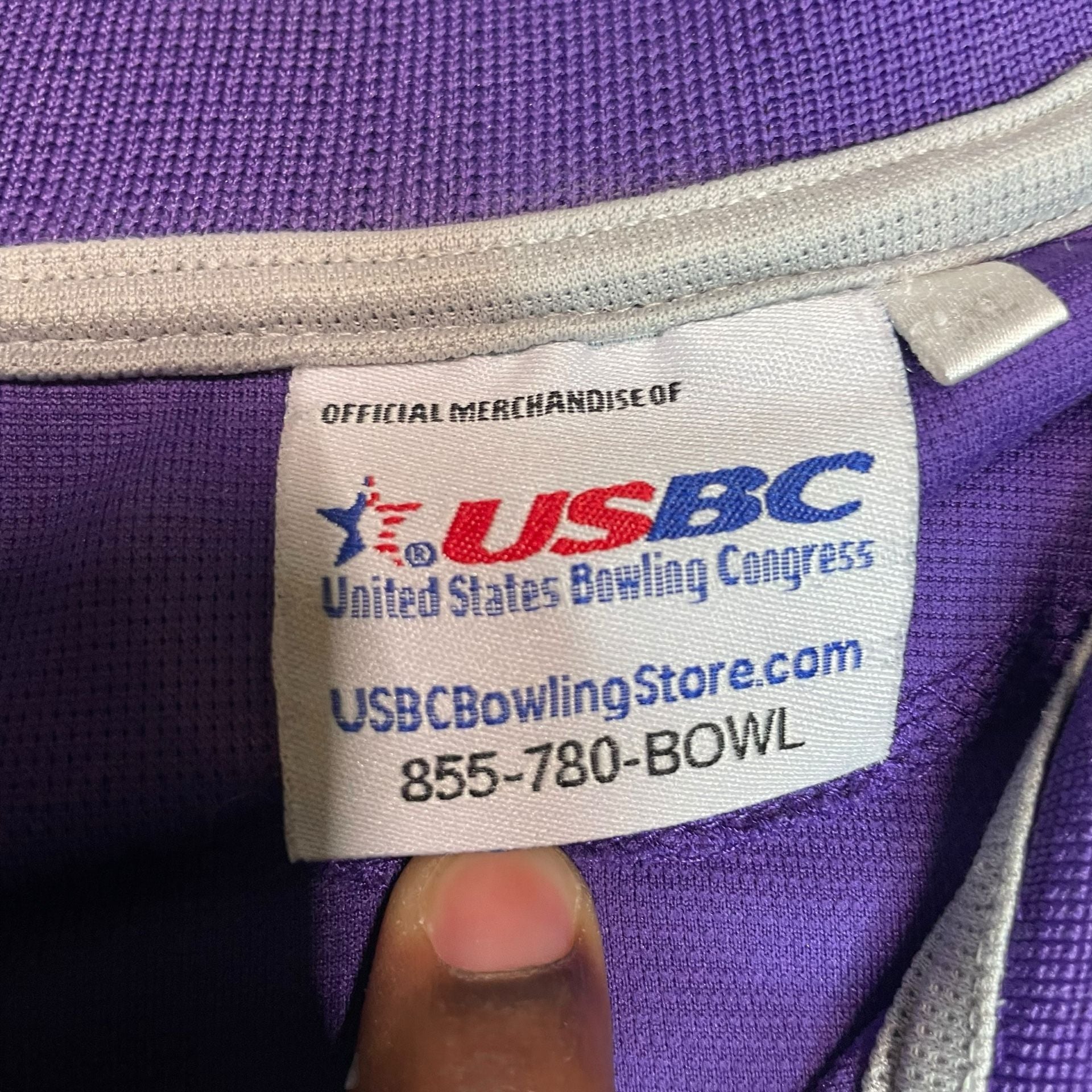 USBC Open Championships 2015 El Paso Bowling Polo Shirt Purple XL 6