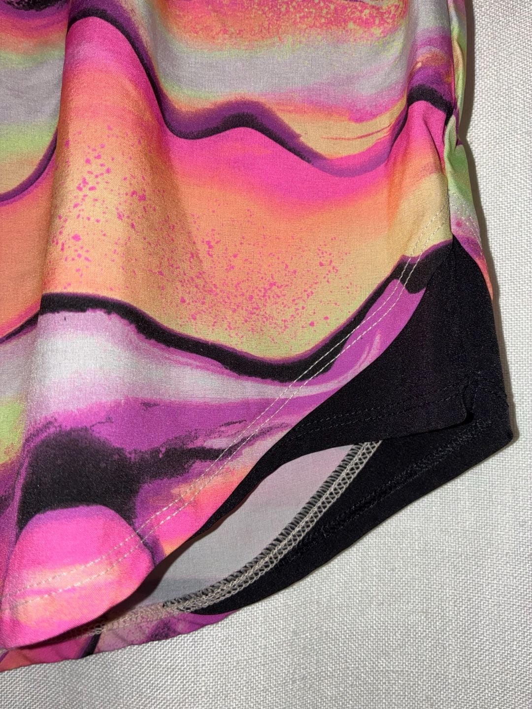 Justice Sport Girls Multicolor Abstract Print Running Shorts Size XL (16/18) 3