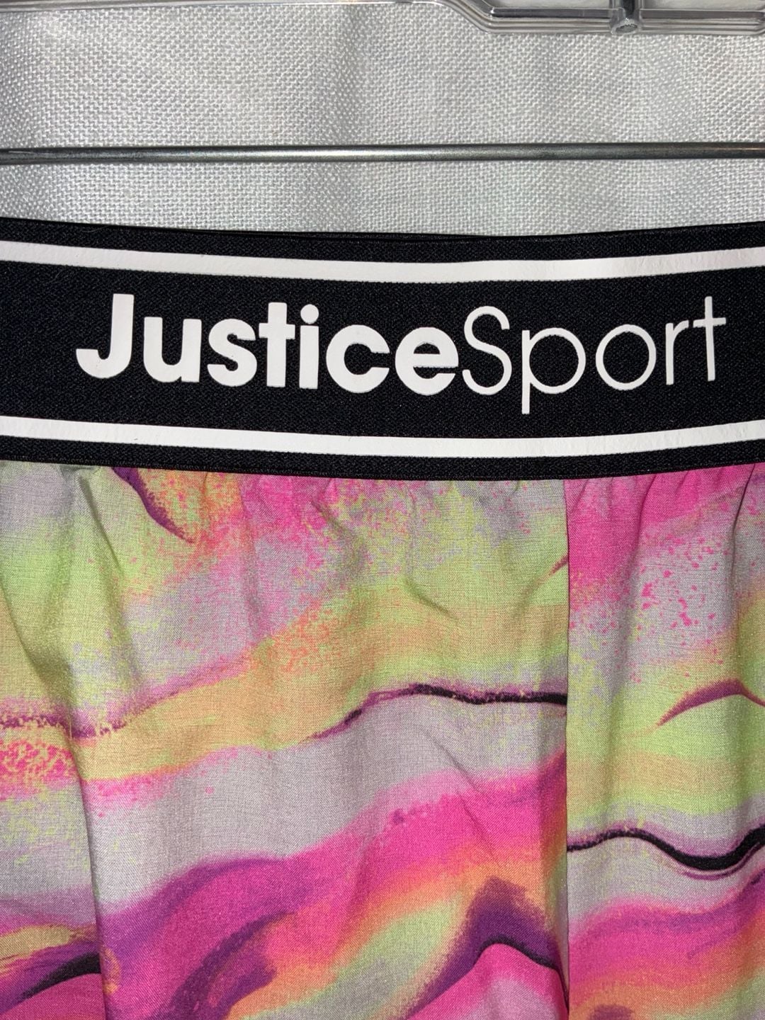 Justice Sport Girls Multicolor Abstract Print Running Shorts Size XL (16/18) 5