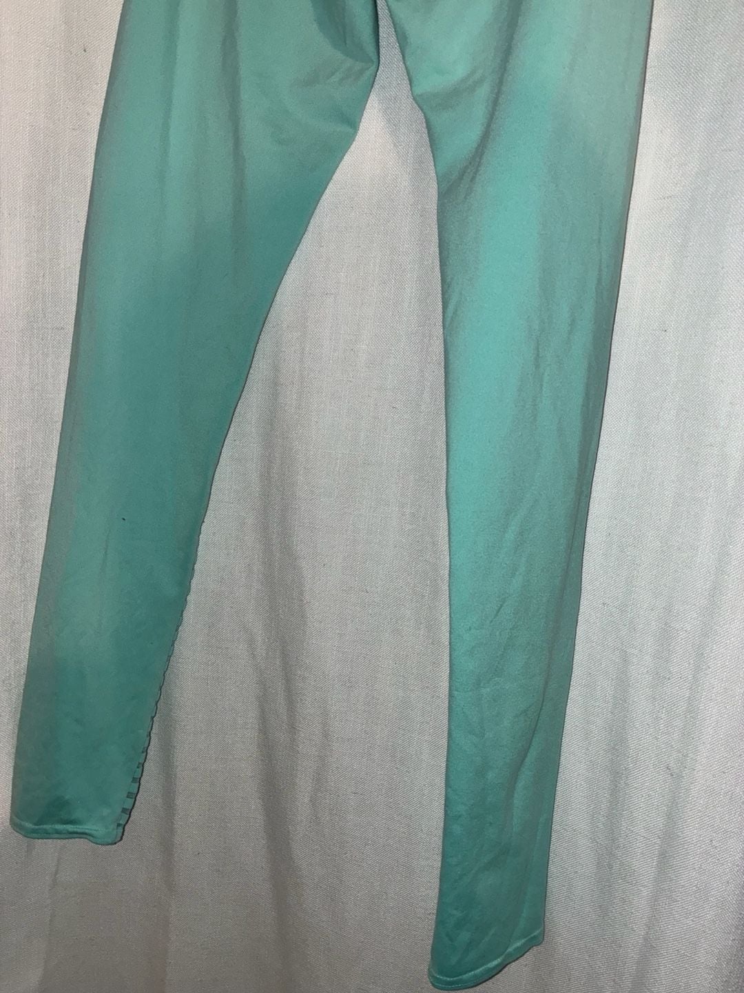 Justice Active Girls Mesh Moto Stripe Leggings Size 14/16 Aqua Mint 7