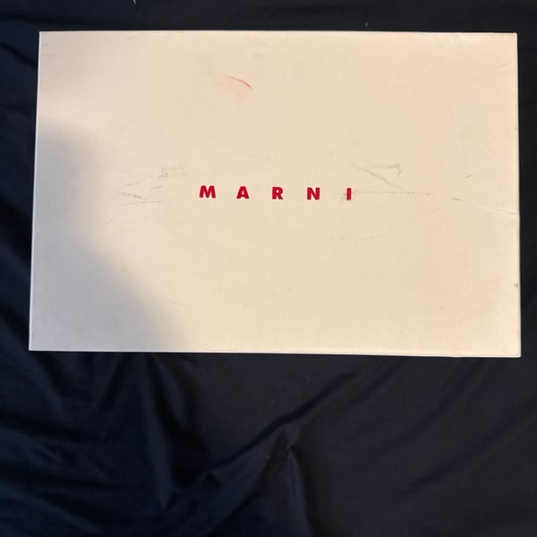 Marni Fussbett Sabot Curry Yellow Calf Hair Clogs