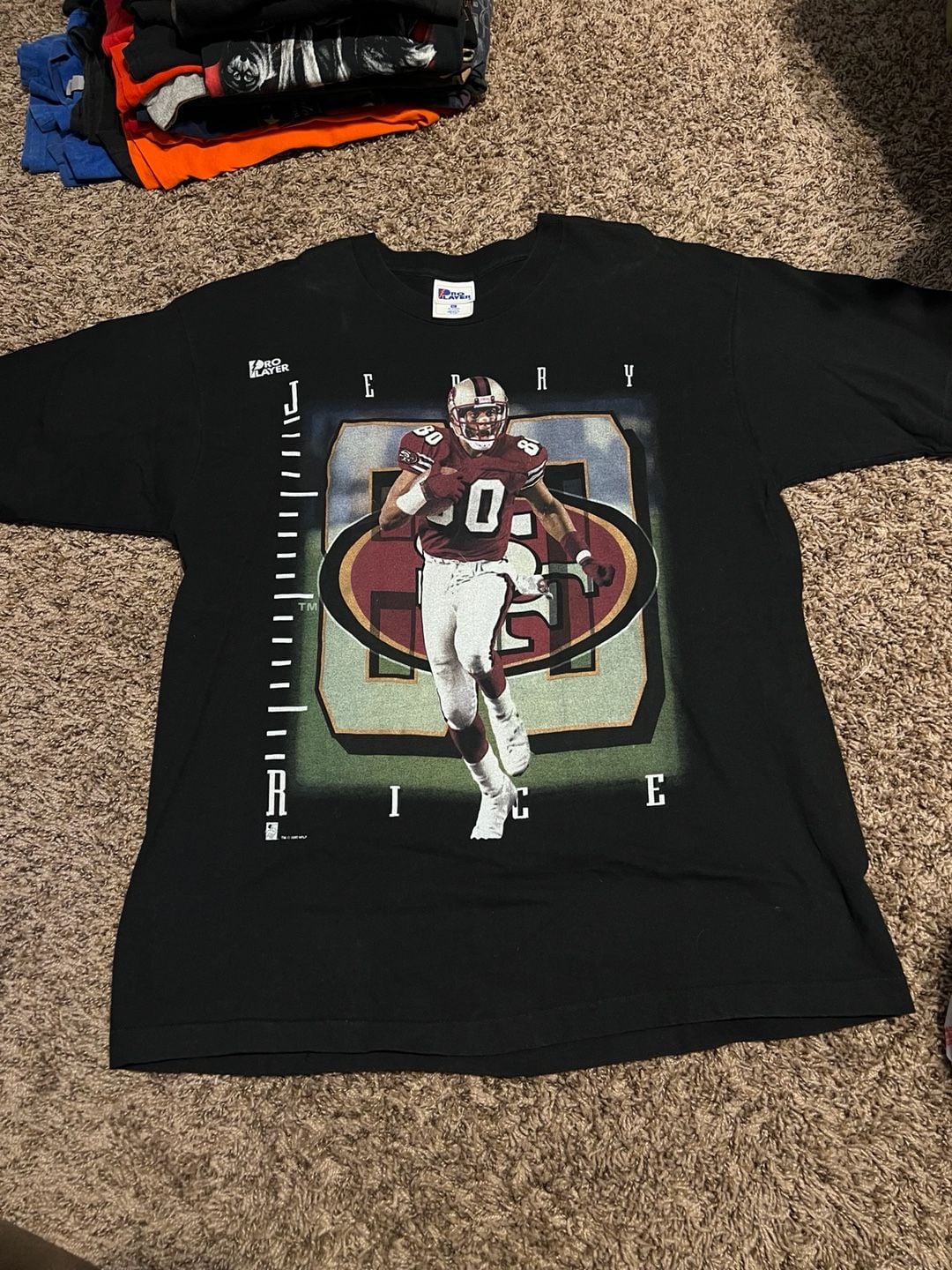 Vintage 1995 Pro Player Jerry Rice San Francisco 49ers NFL T-Shirt XL 2