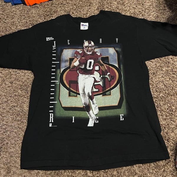 Vintage 1995 Pro Player Jerry Rice San Francisco 49ers NFL T-Shirt XL