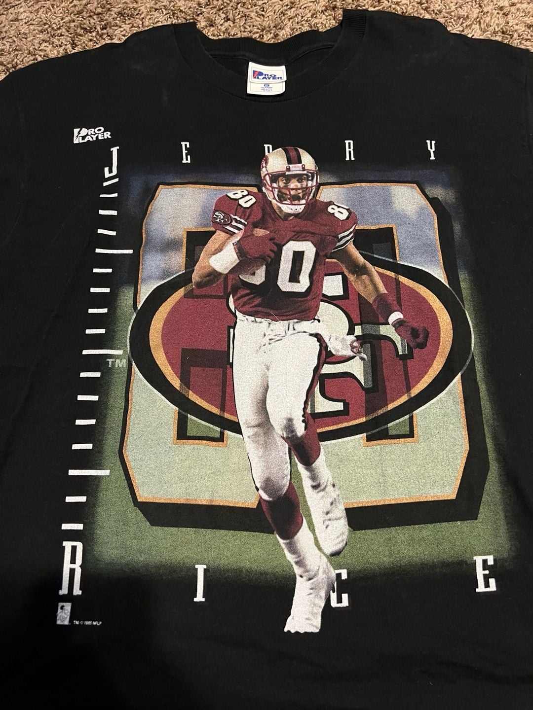 Vintage 1995 Pro Player Jerry Rice San Francisco 49ers NFL T-Shirt XL 3