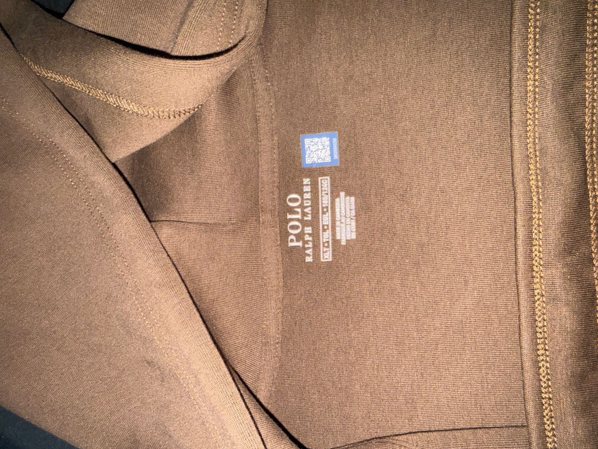 Polo Ralph Lauren Brown DoubleKnit FullZip Hoodie,Jogger Sweatpants set brown 4