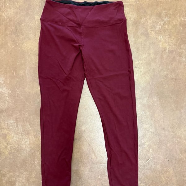 Alexander Jordan Burgundy Tummy Control Leggings - Size L