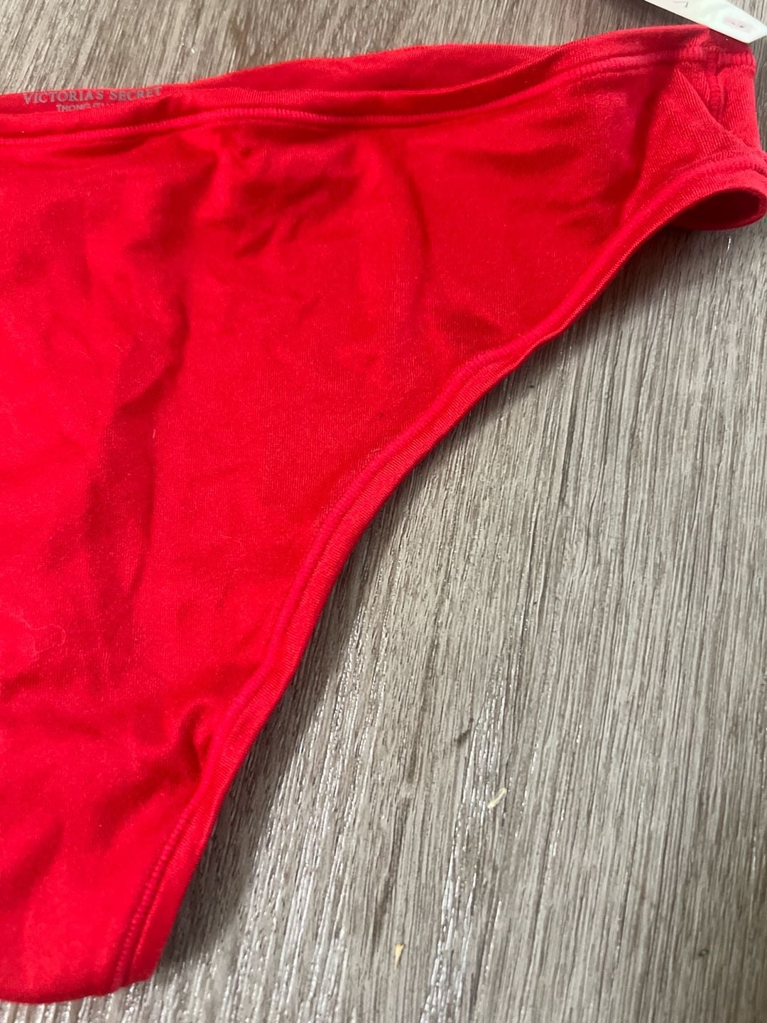 Victoria's Secret Sexy Smooth Raw Cut Hiphugger Panty in Red 3