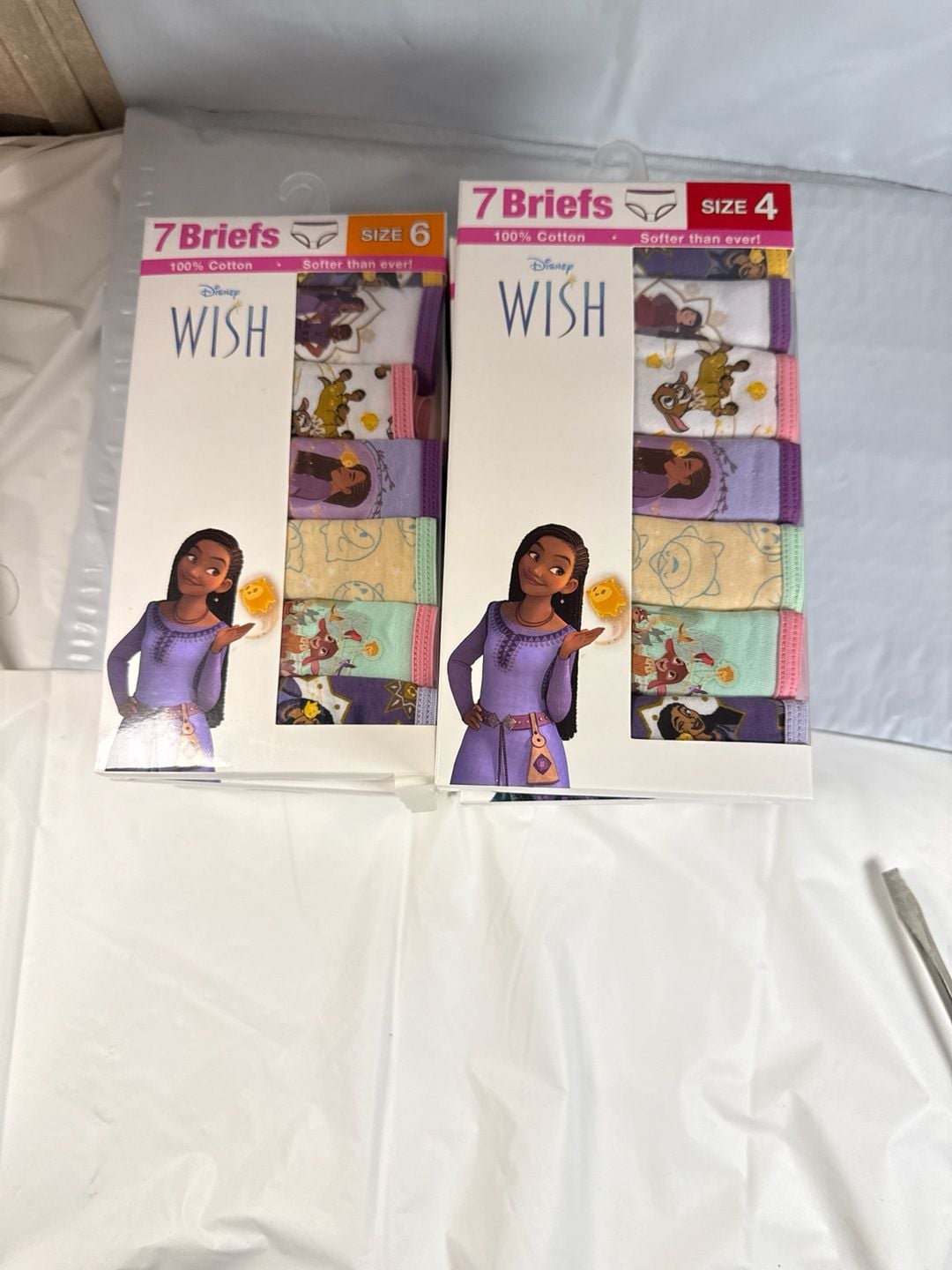 Disney Wish Girls' 7-Pack 100% Cotton Briefs Underwear 3