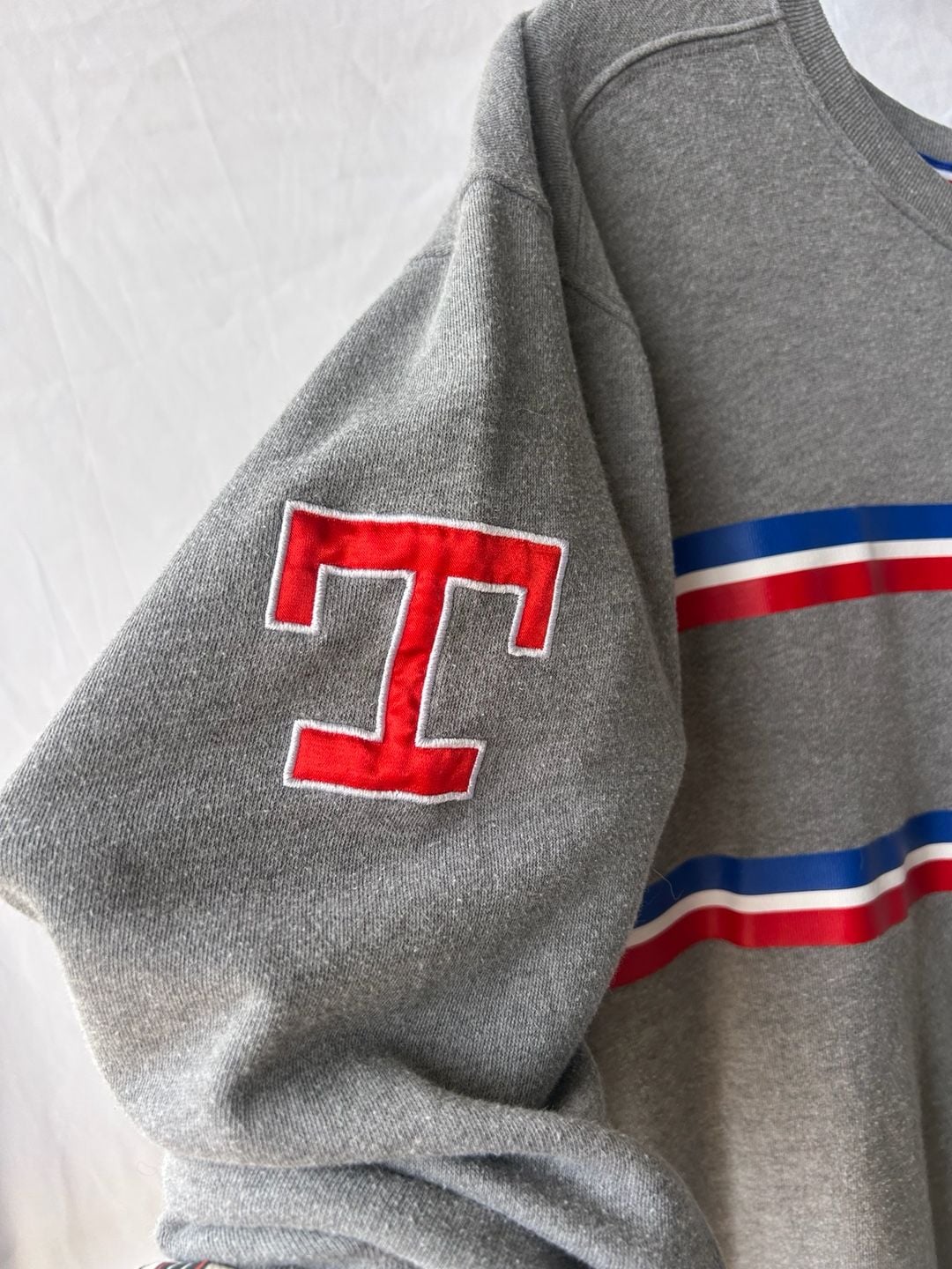 Victoria's Secret PINK x MLB Texas Rangers Striped Crewneck Sweatshirt 4