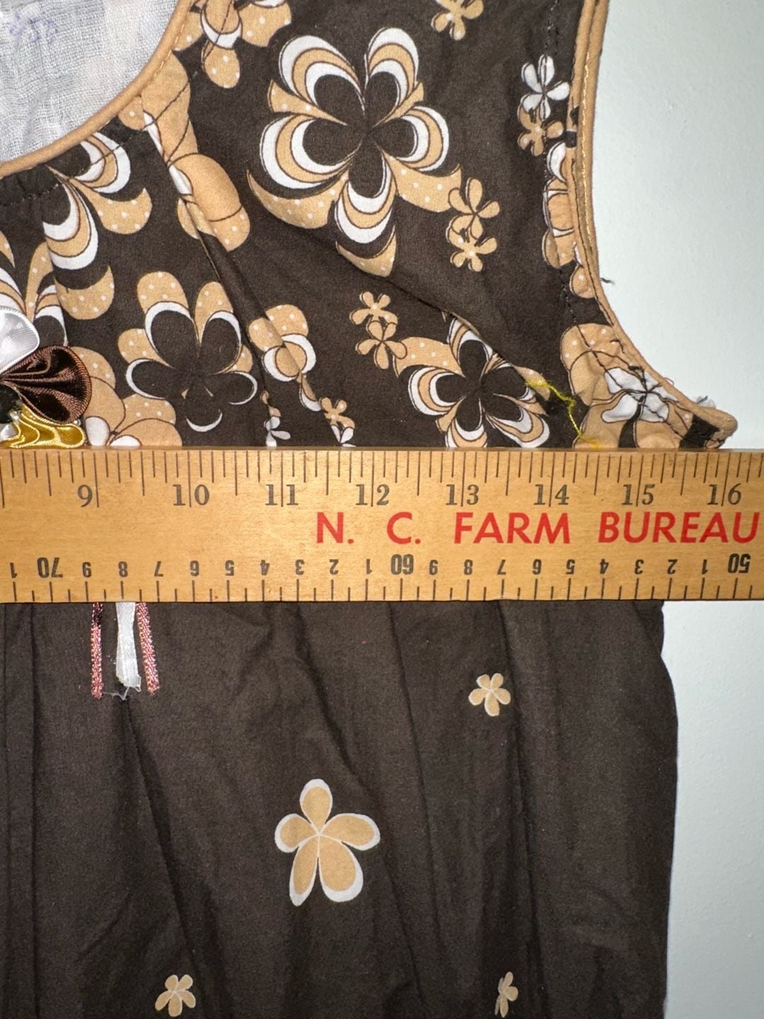 Timex Girls Wear Brown Floral Sleeveless Maxi Dress with Flower Detail Large 6