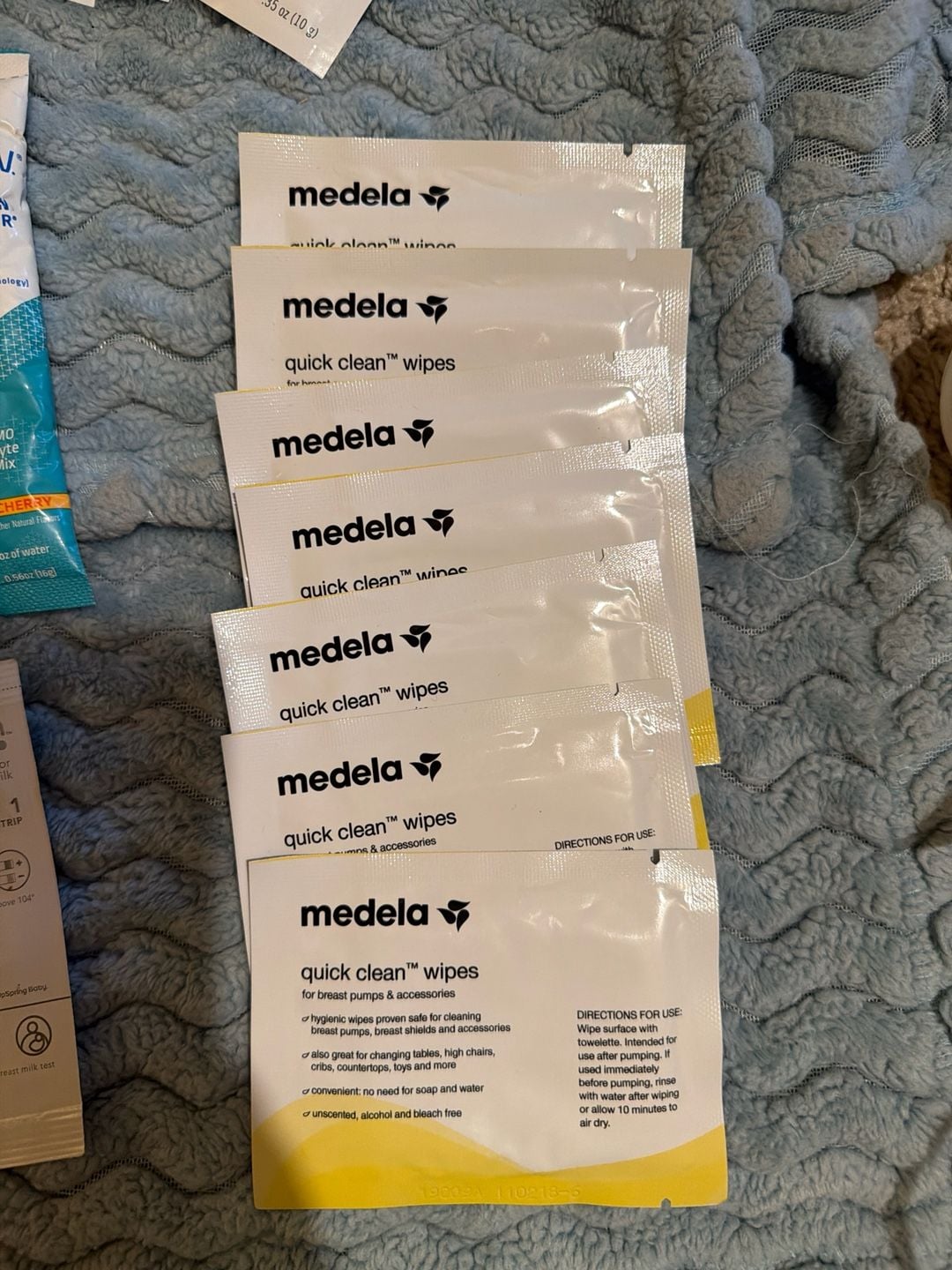 Breastfeeding Bundle - Lansinoh Balm, Medela Wipes, Milkflow, & Hydration Sticks 2