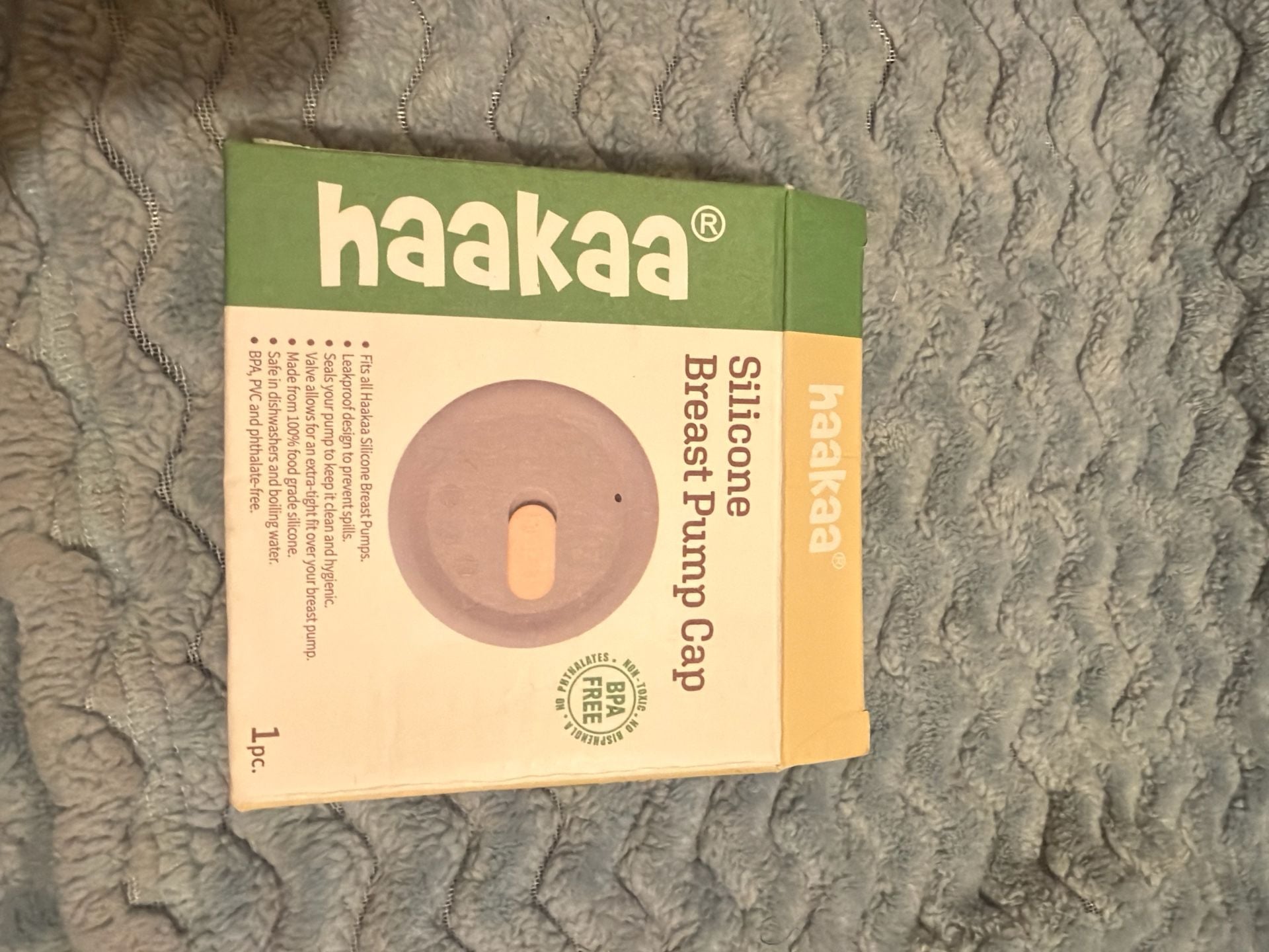 Haakaa Silicone Breast Pump Cap - Leak Proof Lid for Gen 1, 2, and 3 Pumps 1