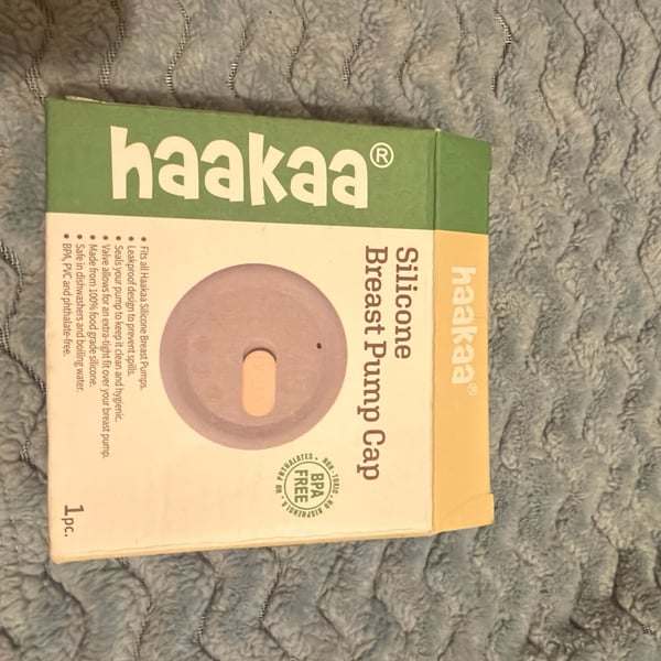 Haakaa Silicone Breast Pump Cap - Leak Proof Lid for Gen 1, 2, and 3 Pumps