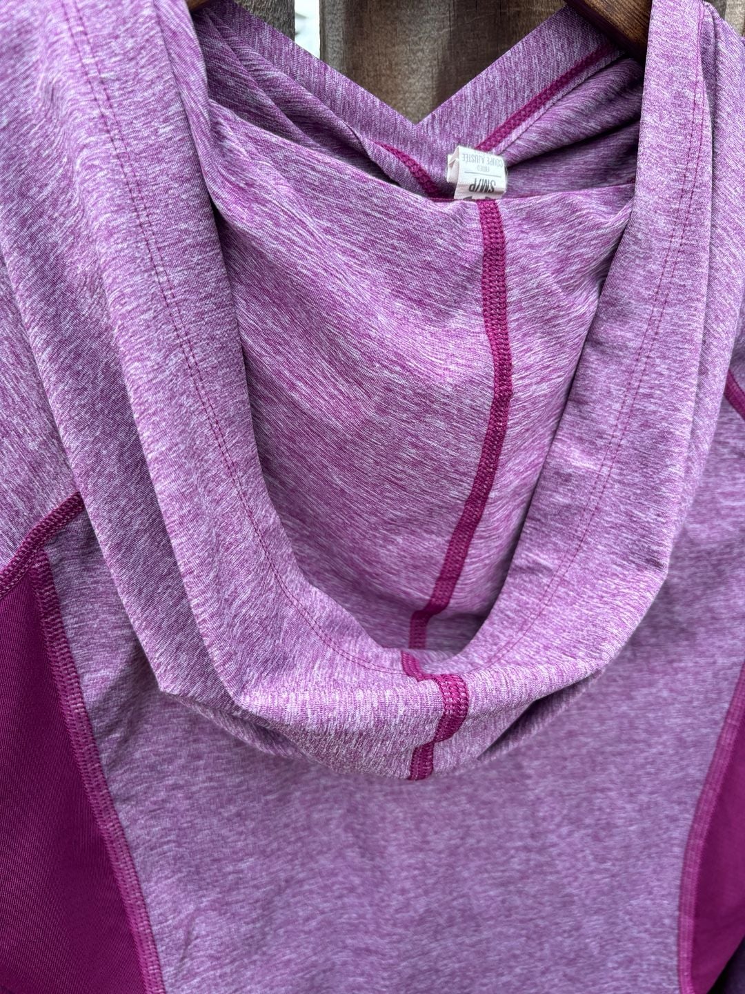Under Armour Women's HeatGear Fitted Long Sleeve Hoodie Purple Twist 9