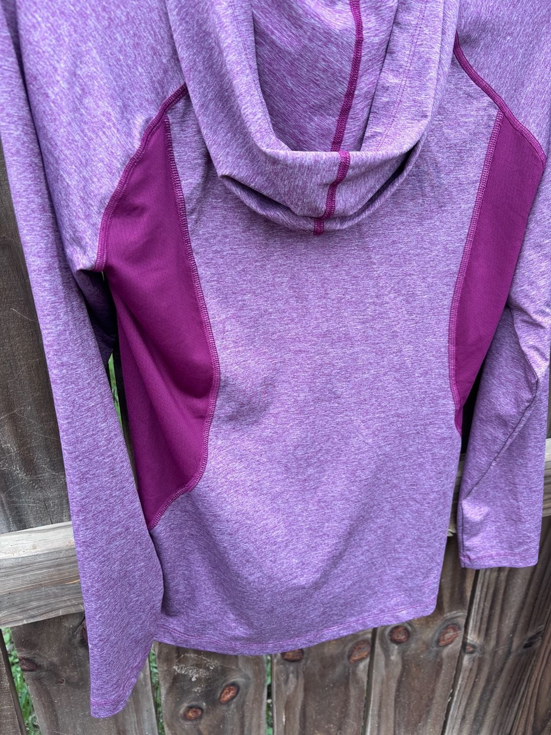 Under Armour Women's HeatGear Fitted Long Sleeve Hoodie Purple Twist 10