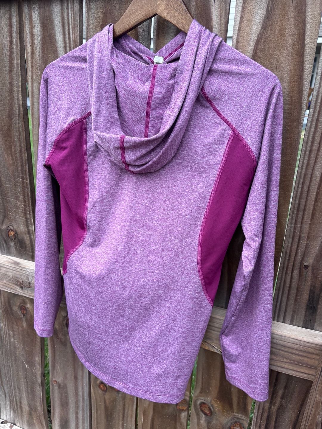 Under Armour Women's HeatGear Fitted Long Sleeve Hoodie Purple Twist 12