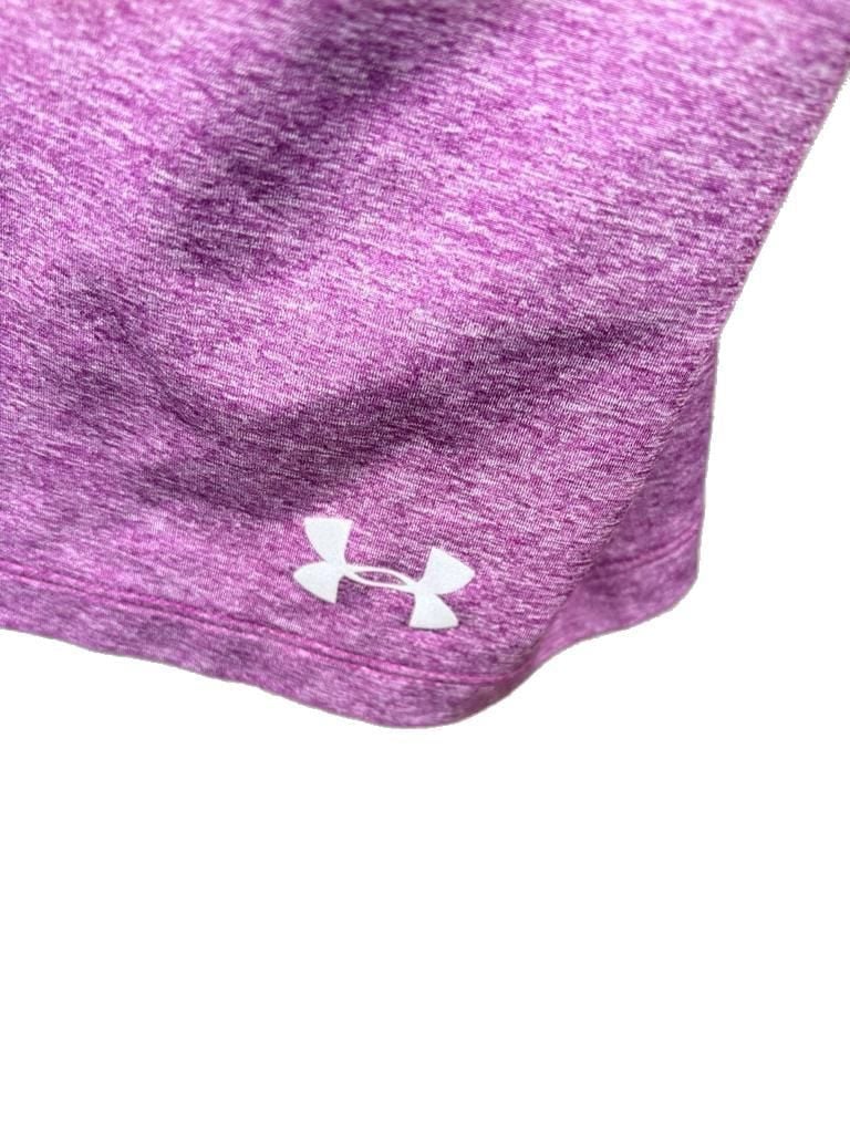 Under Armour Women's HeatGear Fitted Long Sleeve Hoodie Purple Twist 4