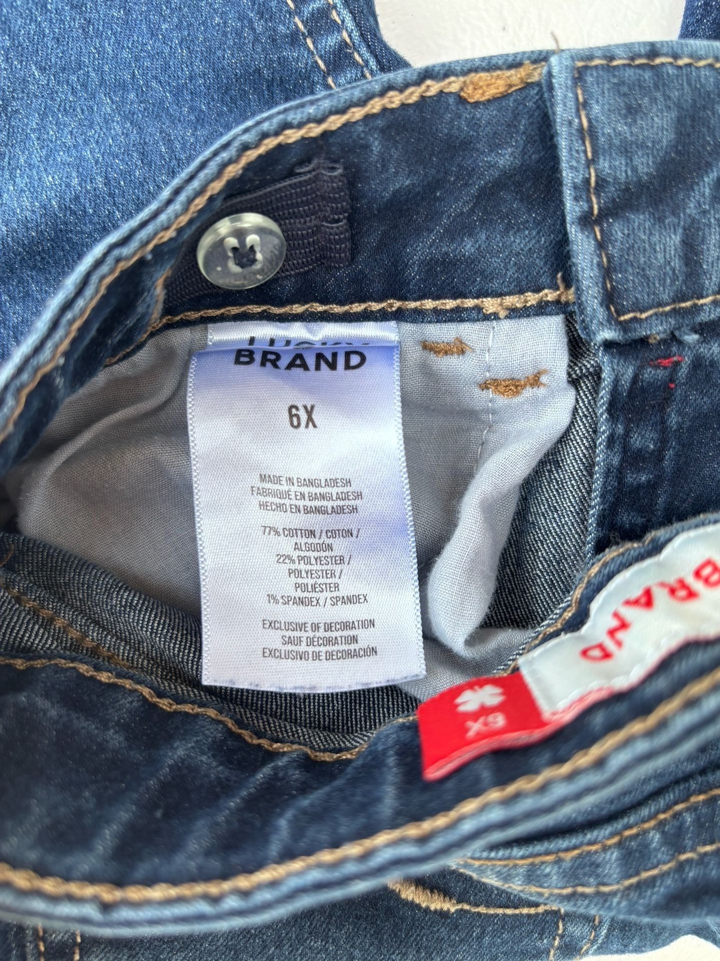 Lucky Brand Girls Zoe Skinny Dark Wash Jeans Size 6X 7