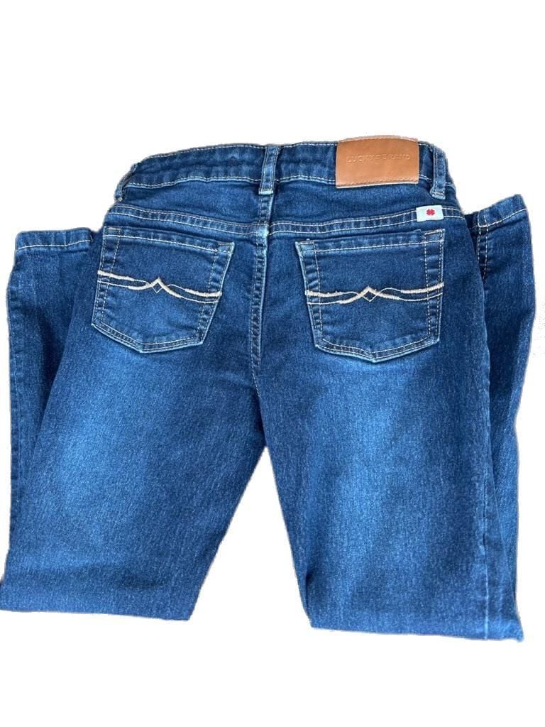 Lucky Brand Girls Zoe Skinny Dark Wash Jeans Size 6X 13