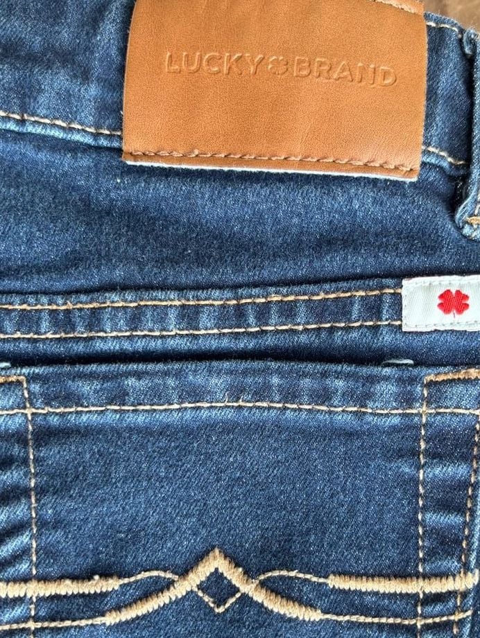 Lucky Brand Girls Zoe Skinny Dark Wash Jeans Size 6X 14