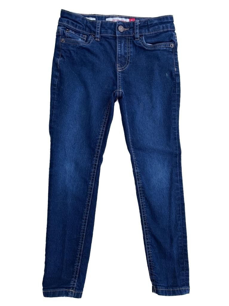 Lucky Brand Girls Zoe Skinny Dark Wash Jeans Size 6X 2