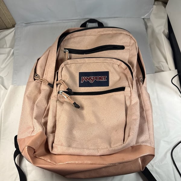 JanSport Big Student Backpack Misty Rose Pink Two-Compartment School Bag