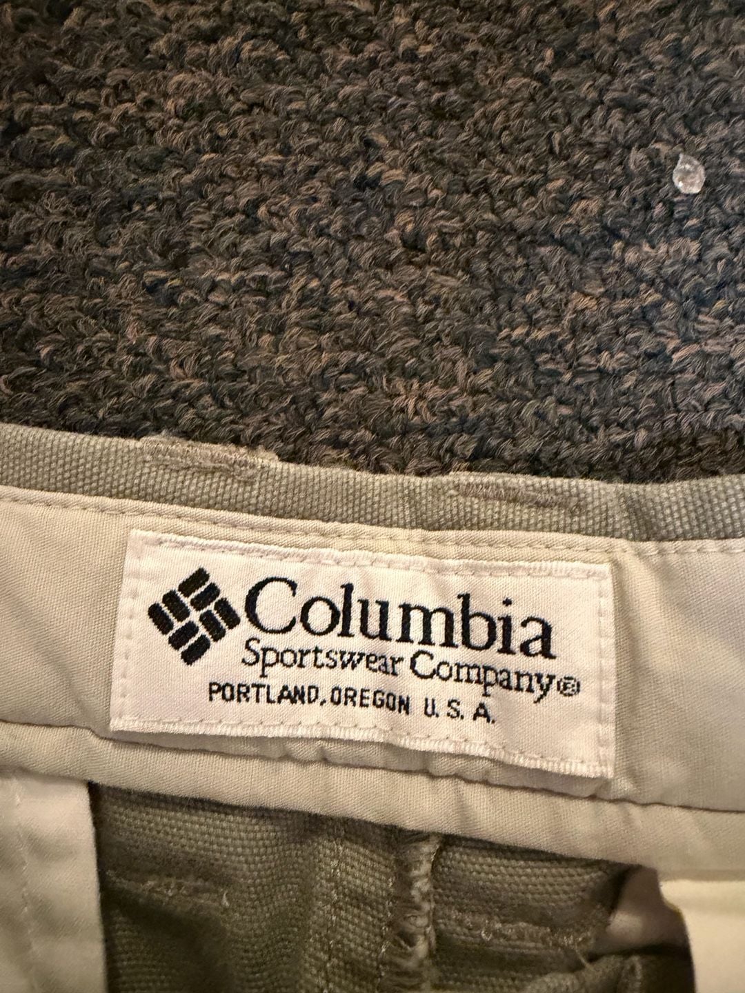 Columbia Men's AM8142 Cotton Canvas Flat Front Chino Pants Khaki 34x30 4