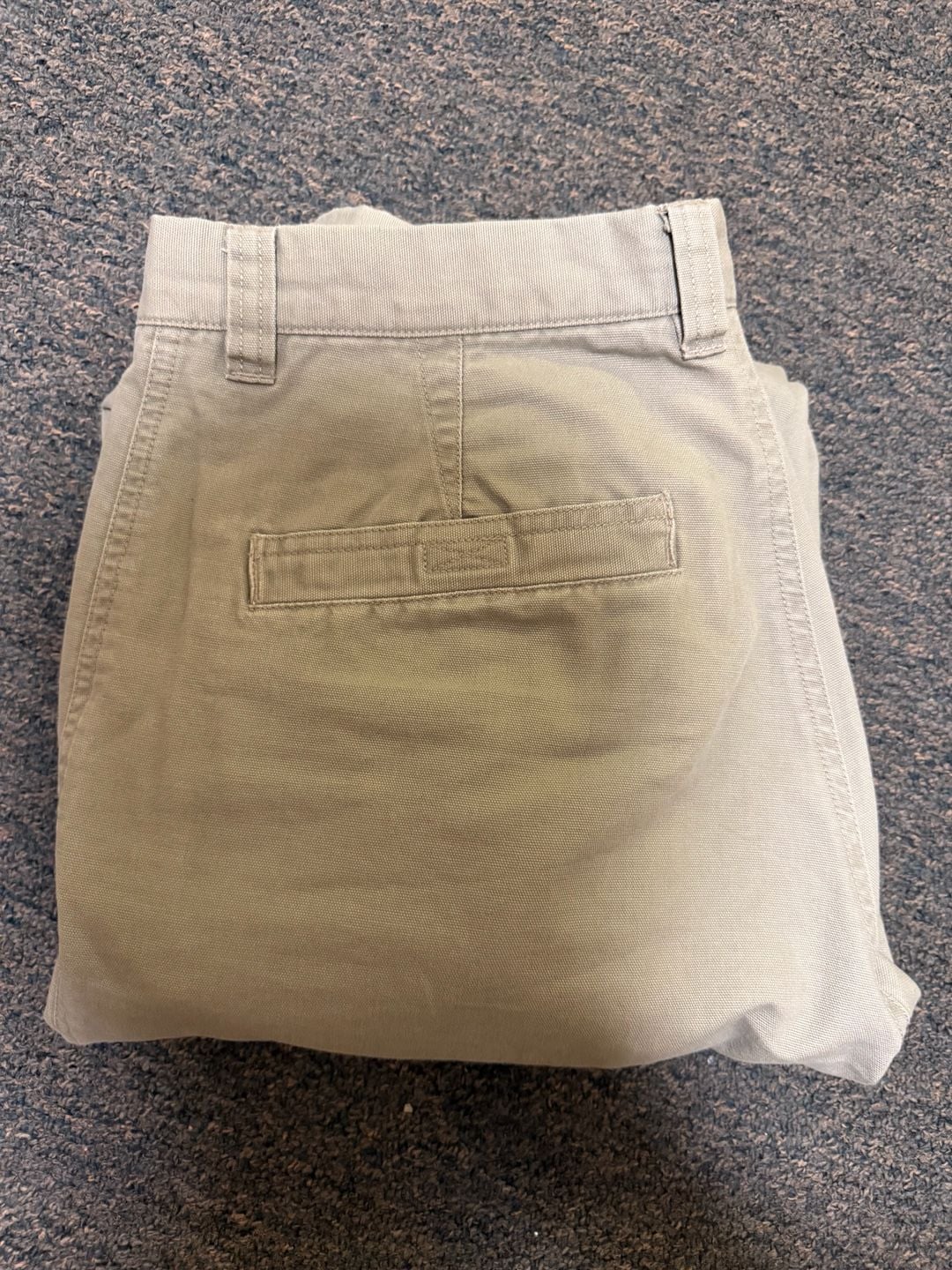 Columbia Men's AM8142 Cotton Canvas Flat Front Chino Pants Khaki 34x30 6