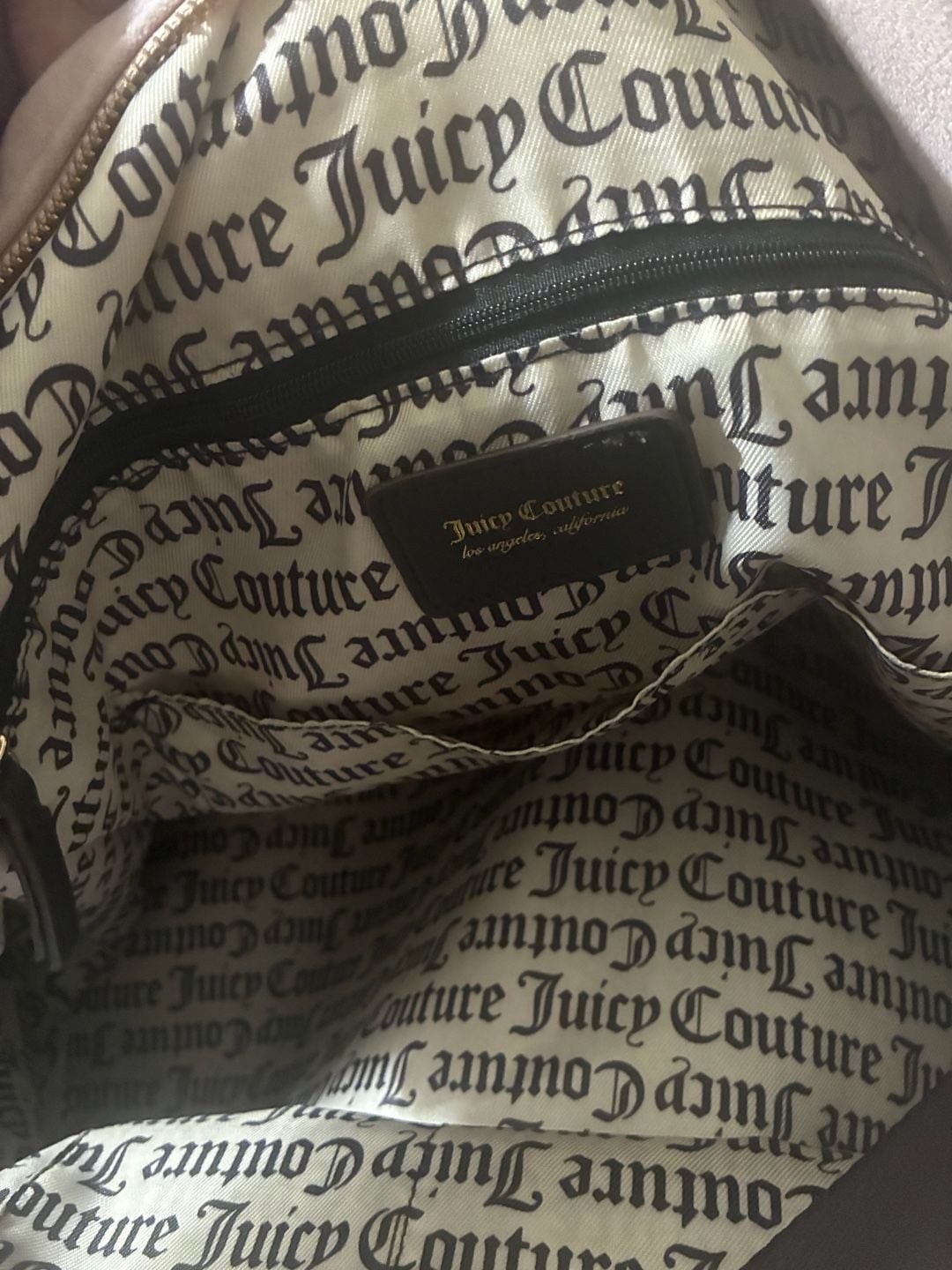 Juicy Couture Pink Velour Heritage Duffel Bag Travel Weekender 6
