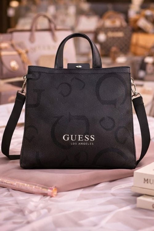 GUESS Breena Logo Embossed Mini Tote Crossbody Bag 3